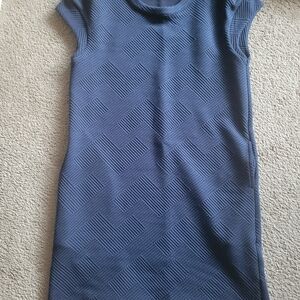 Kate & Mallory Deep Blue Textured Dress